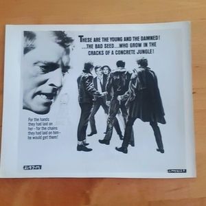 THE YOUNG SAVAGES ORIGINAL  MOVIE , PHOTO.